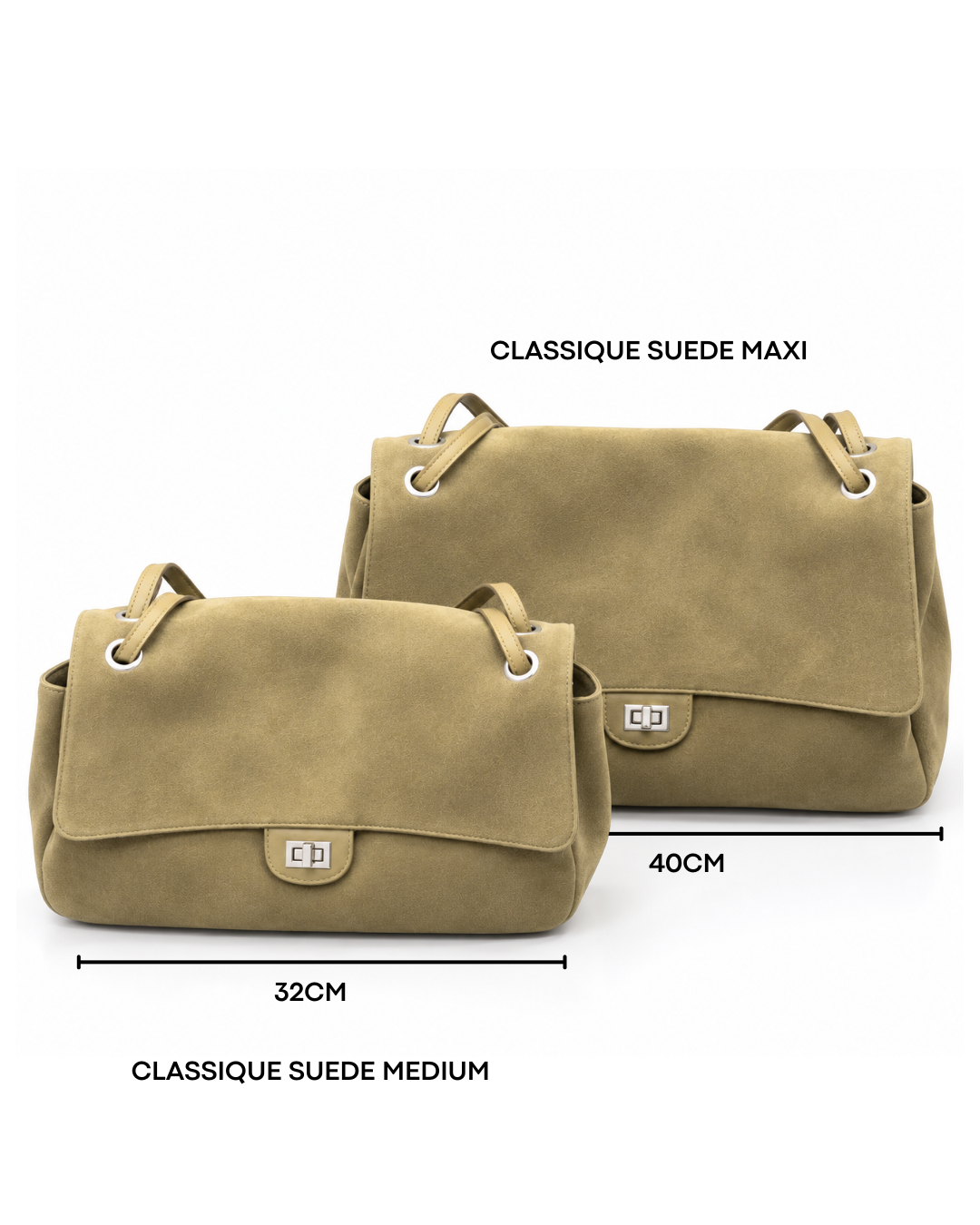 Le Classique Suède Maxi – Crème