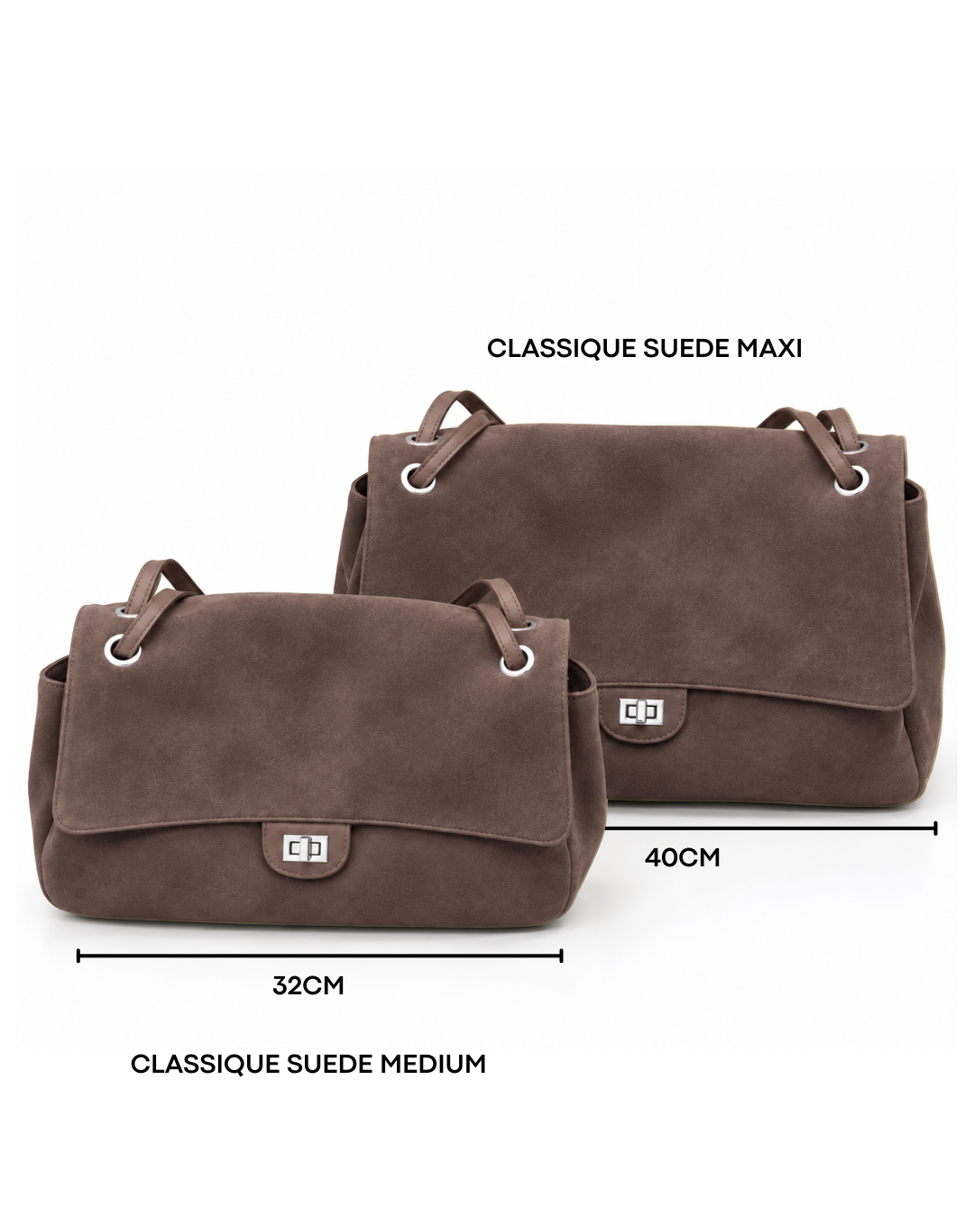 Le Classique Suède Maxi – Chocolat